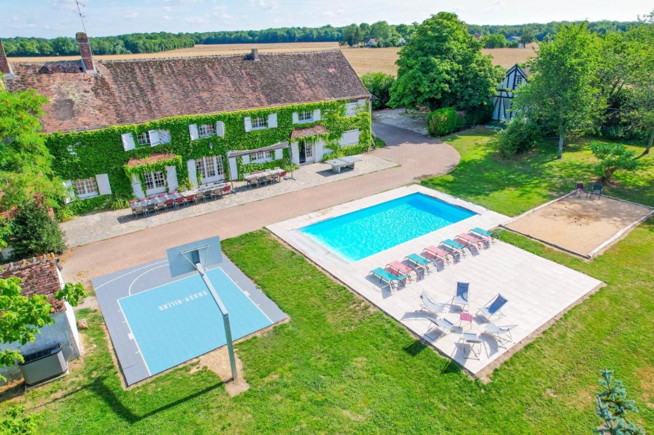 Crazy Villa Etisseaux 45 - Heated Pool - Volley Court - 1H30 Paris - 45P Saint-Maurice-sur-Aveyron Zewnętrze zdjęcie
