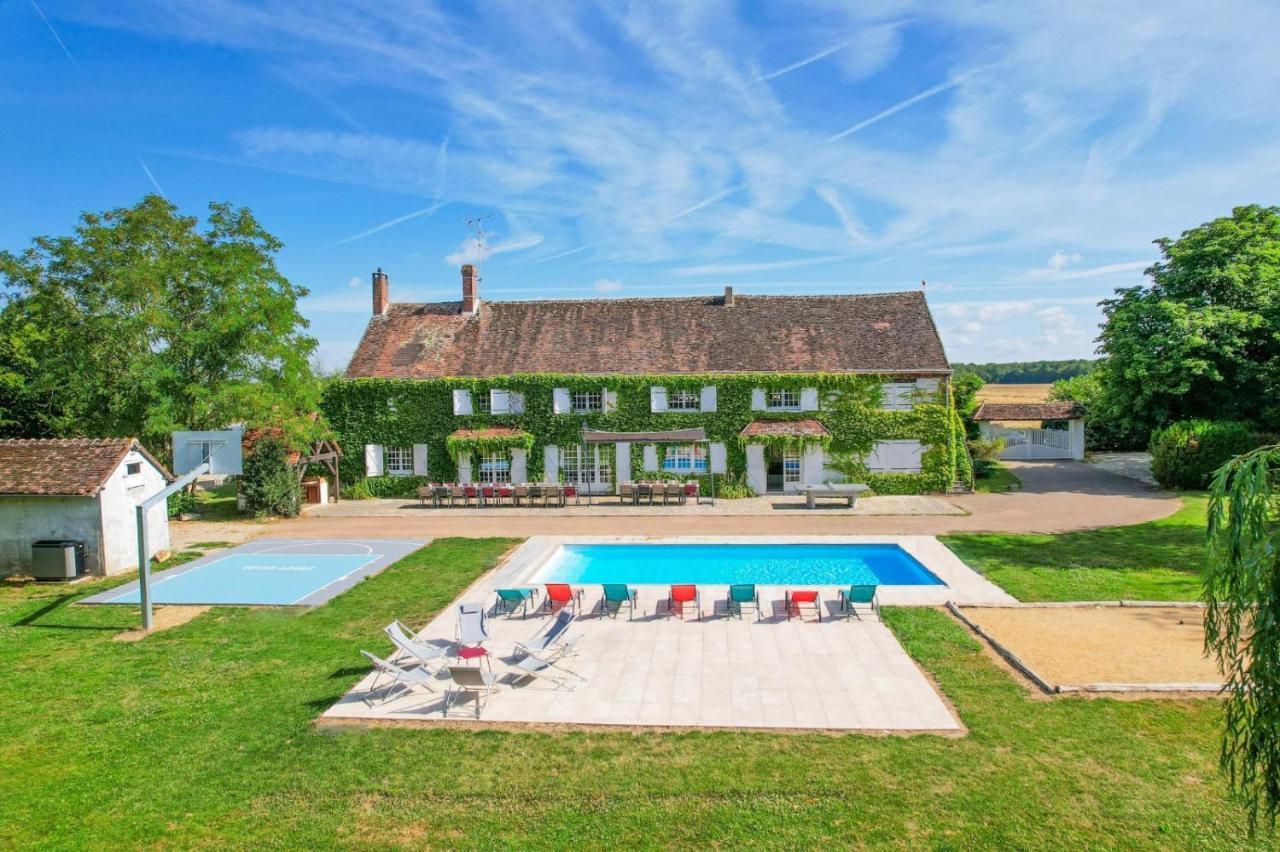 Crazy Villa Etisseaux 45 - Heated Pool - Volley Court - 1H30 Paris - 45P Saint-Maurice-sur-Aveyron Zewnętrze zdjęcie